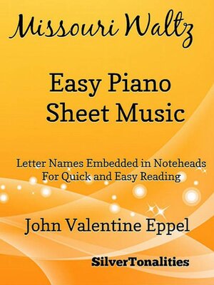 cover image of Missouri Waltz Easy Piano Sheet Music